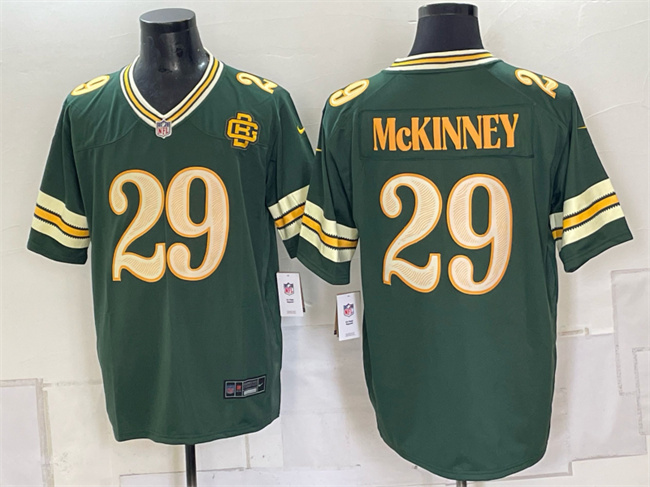 Men's Green Bay Packers #29 Xavier McKinney Dark Green 2026 Rivalries Collection Limited Stitched Game Jersey Men's Green Bay Packers #29 Xavier McKinney Dark Green 2026 Rivalries Collection Limited Stitched Game Jersey